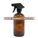 wholesale 500ml amber glass trigger spray bottle